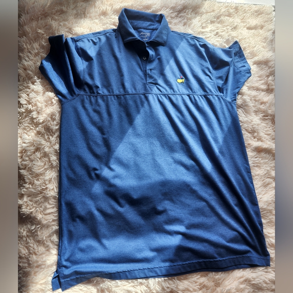 Masters Navy Polo Shirt with Embroidered Logo